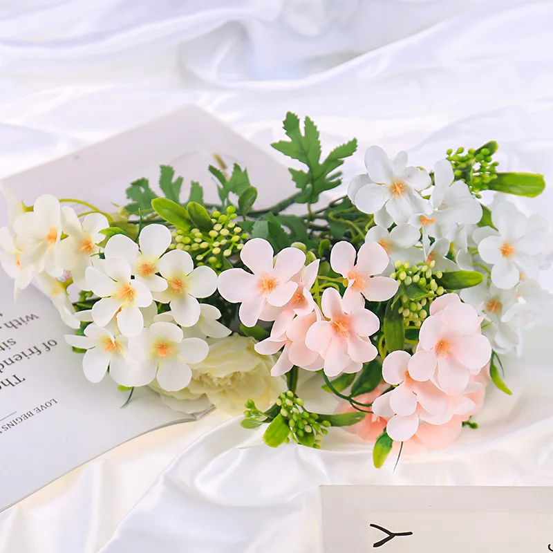 

2pc 30cm Hydrangea Peony Hand Flower 5 Forks Simulation Hydrangea Bundle Wedding Flower Decoration Material Peony Hand Flower