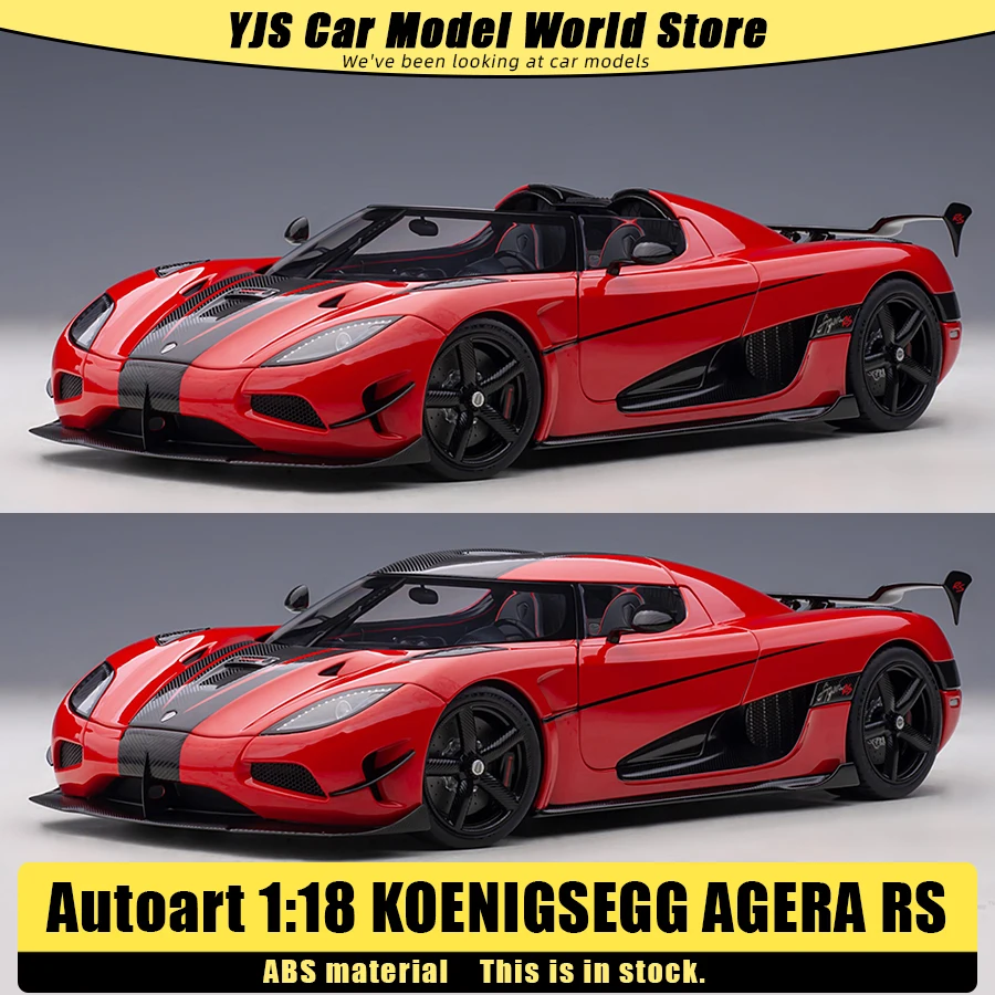 AUTOart model 1/18 Scale New KOENIGSEGG AGERA RS car model Static Decorative Items Holiday Gift Collection