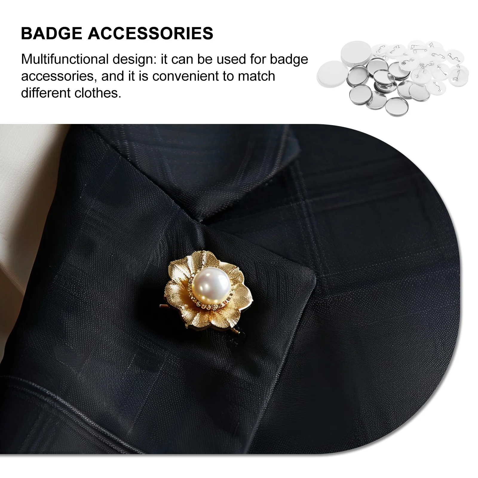 مجموعة شارات صفيح ذاتية الصنع أجزاء زر معدني مستدير دبابيس خلفية بلاستيكية للمناسبات والحفلات ومشاريع بناء الفريق ومجموعة تركيب الميدالية