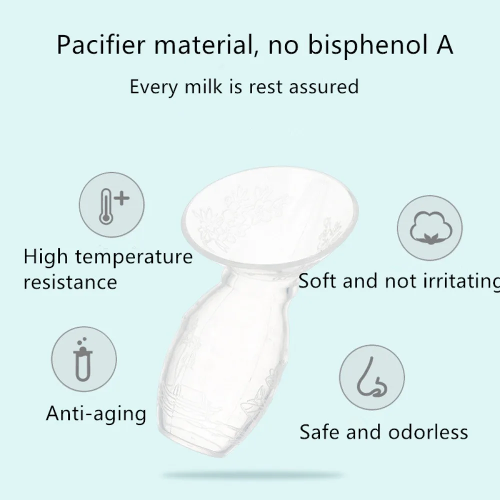 흡입 모유 수유 수동 유방 수집기, 아기 수유 유방 펌프, 실리콘 펌프