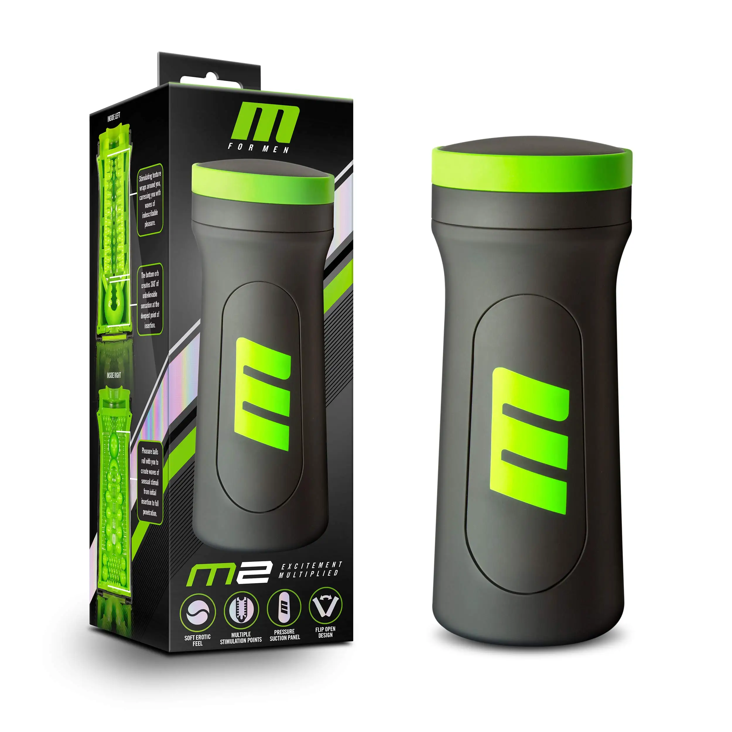 

M for Men M2 Cup-Multiple Happy Rooms Bring Strong Feeling during Penetration-High-Tech Pressure Control-Storage Cover-Male Mas