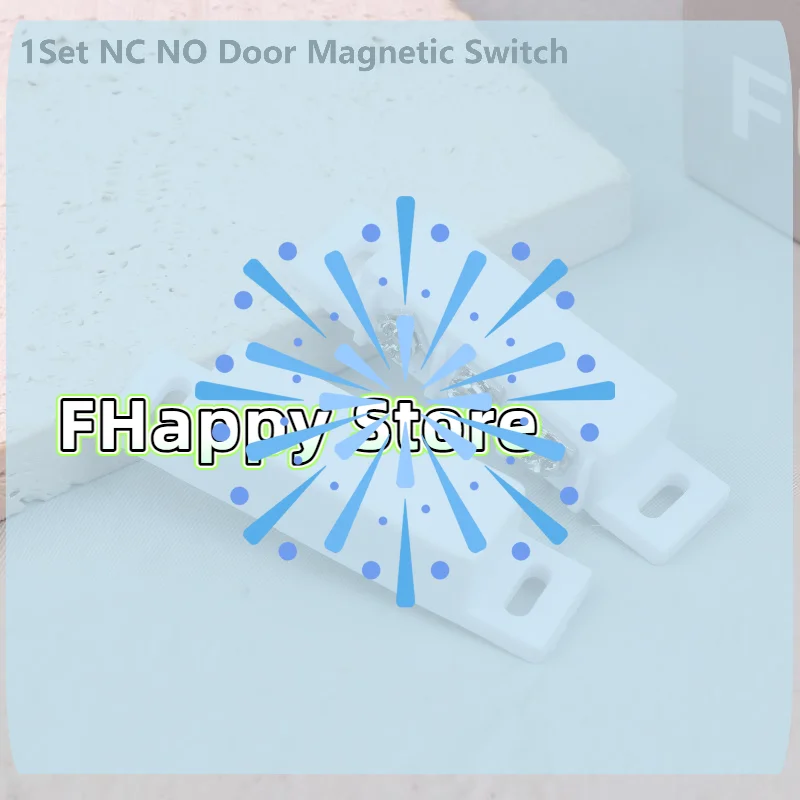 

1 Pair NO NC Magnetic Door Window Contact Sensor Alarm High Sensitivity Open Closed Magnetic Contact Switch For Metal Reed Door