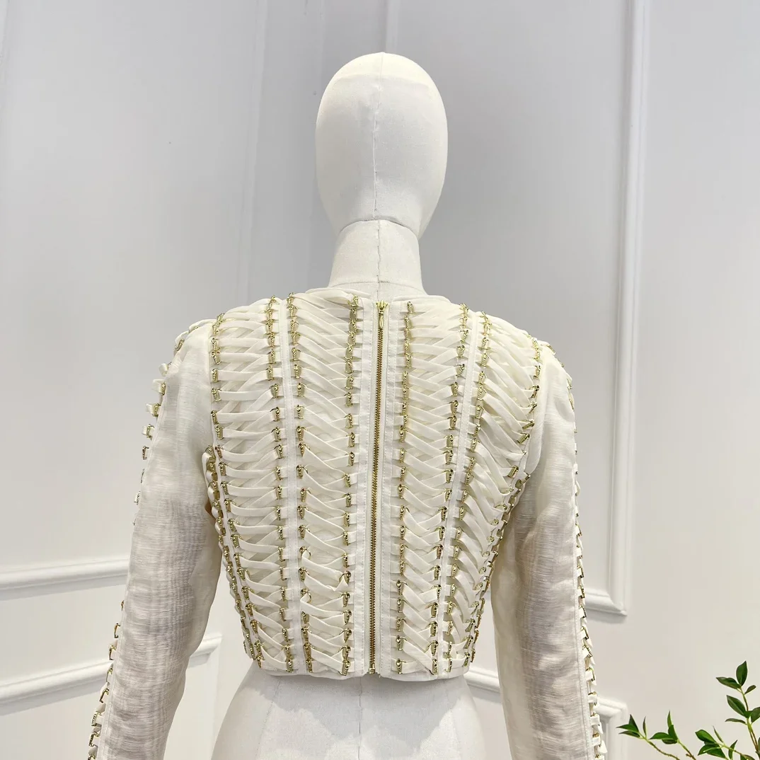 

2025 High Quality White Blouse Tops Linen Silk for Women