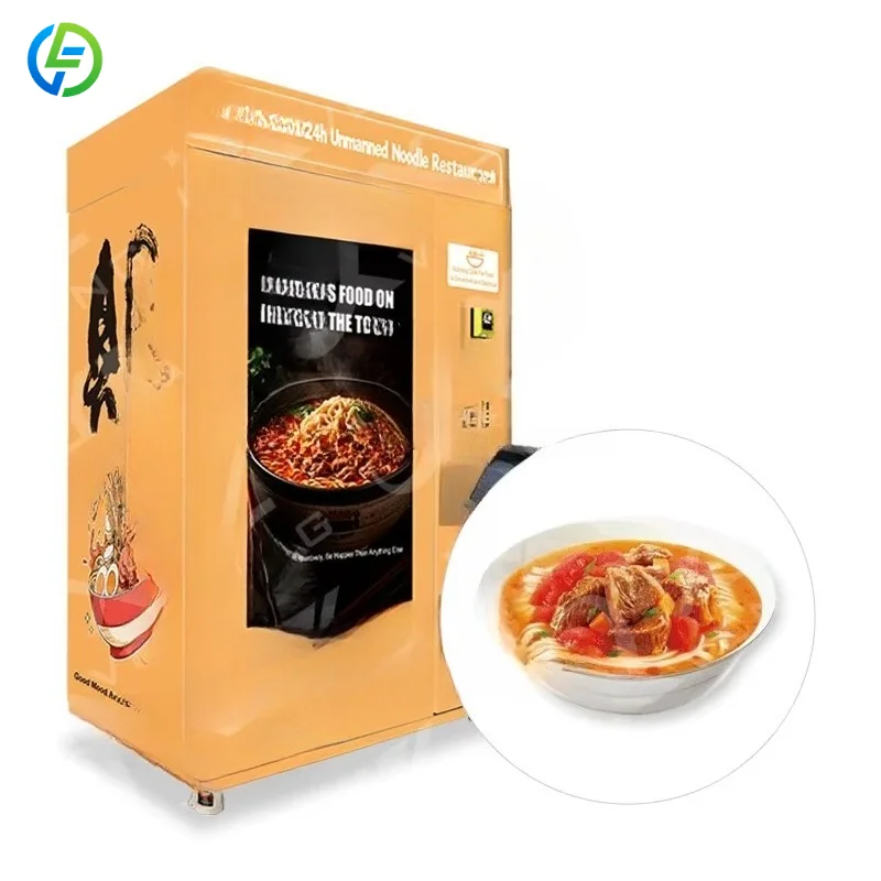 Lift Automatic Water Heated Lunch Meal Box Instant Noodle Hot Food Custom Vending Machine Customized