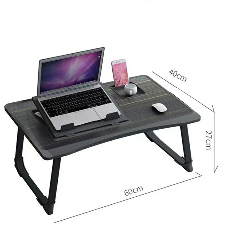 60cm Home Folding Laptop Desk for Breakfast bed tray height and Inclination adjustable folding desk tables Tray Table