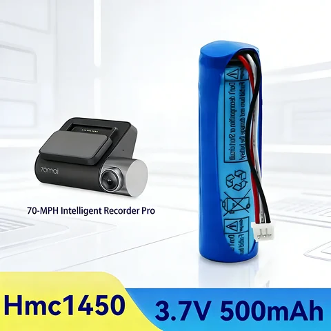3,7 В, 500 мАч, литиевая аккумуляторная батарея для 70mai Hmc Dash Cam Pro, автомобильный видеорегистратор с высоким сроком службы, аксессуары для видеорегистратора