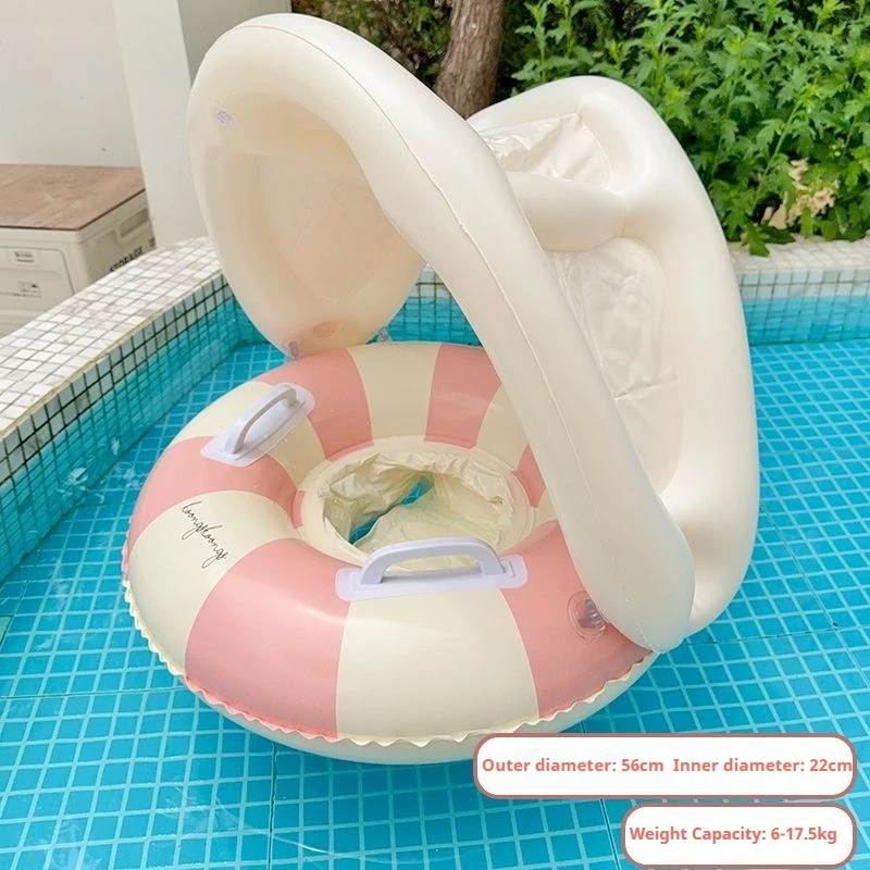 

Baby Child Swim Ring Baby Pool Swim Float With Canopy Inflatable Children Outdoor Swim Ring Seat Tube Swim Pool Accessory Toy