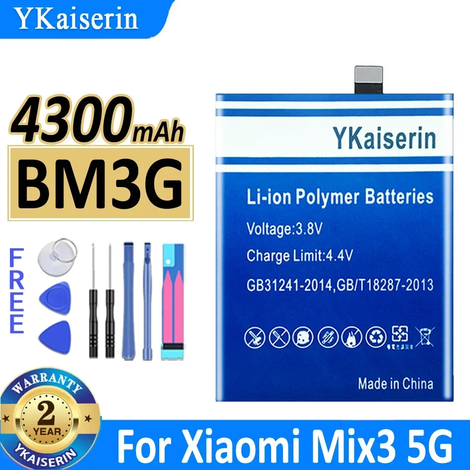 Xiaomi mix3,YKaiserin-BM3G mah,mix3,3,5g用バッテリー4300