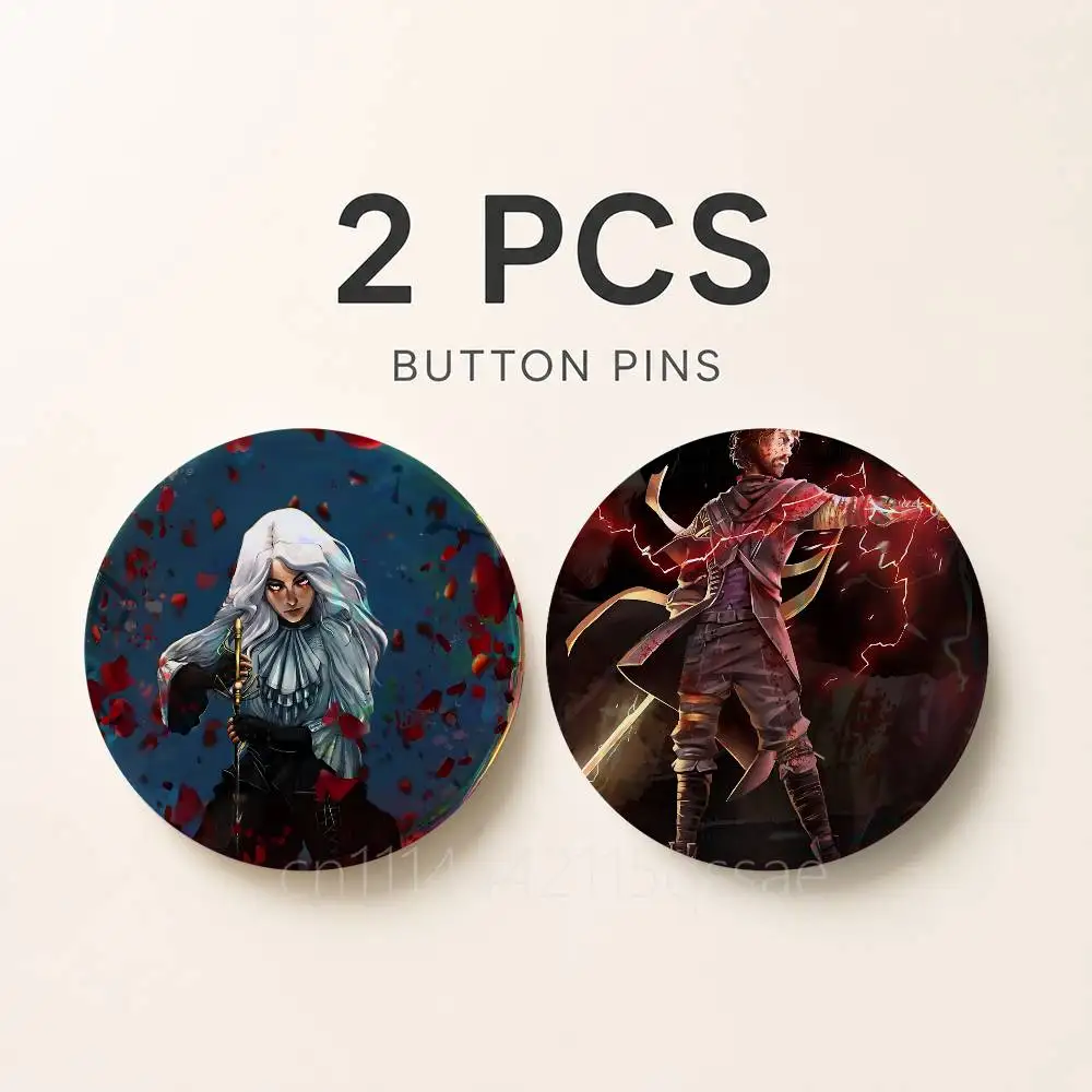 For Gustave Expedition 33 25mm 75mm 44mm 58mm 32m Coin Badges Personalized Handmade Round Brooches Pins Accessory