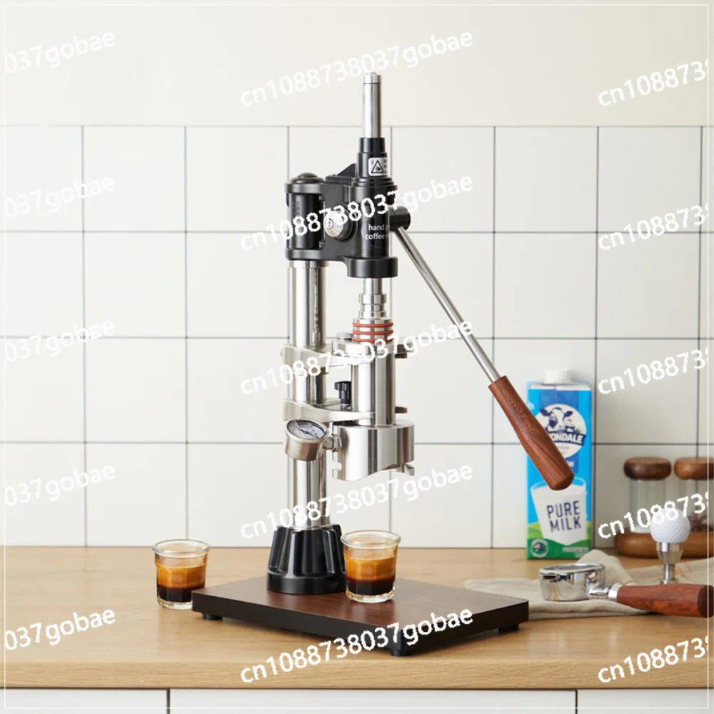 Hand pressure coffee machine, manual espresso commercial household, outdoor extraction variable pressure tie rod type