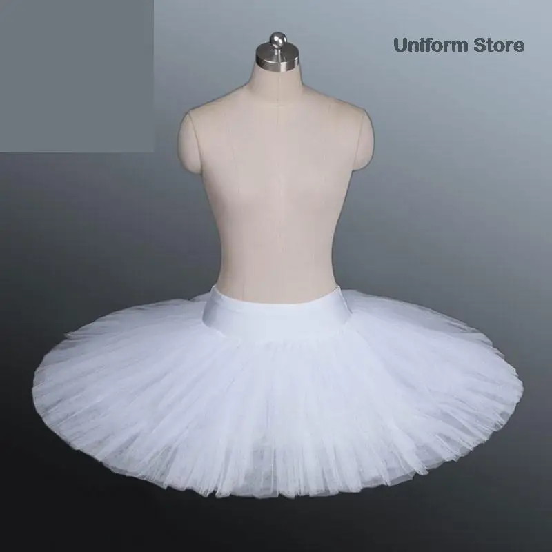 Tutú de plataforma profesional para mujer, traje de baile de Ballet negro, blanco y rojo, falda de baile de Ballet para adultos con ropa interior