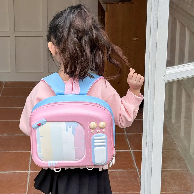 Ransel TK Baru Ransel Gaya Drama TV Kartun Lucu Kreatif Anak-anak Ransel Ringan untuk Anak Laki-laki dan Perempuan