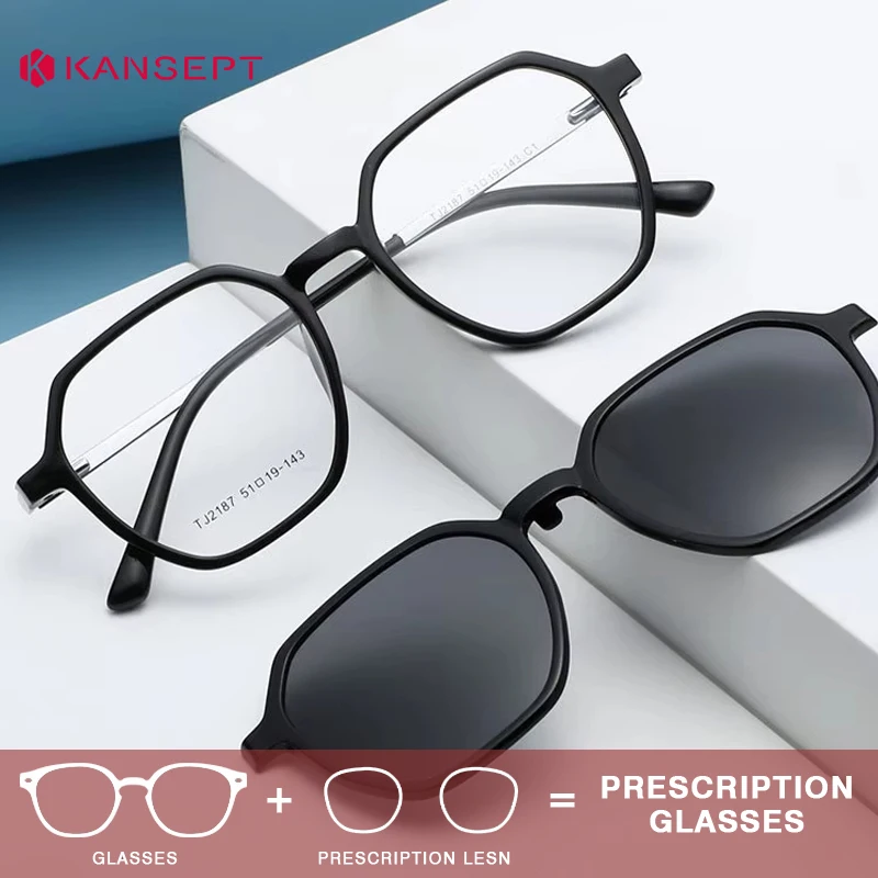 KANSEPT Women's Reading Glasses Woman Eyepieces Sunglasses Man Intelligent Progressive Multifocal Lenses Men's Eyeglass Frames