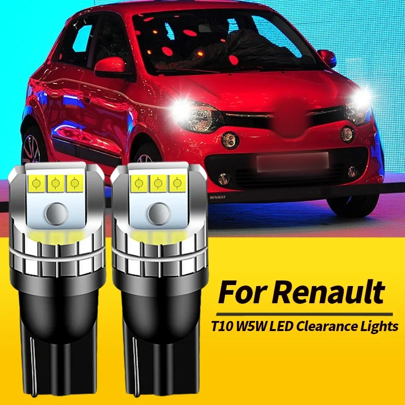

2PCS T10 W5W LED Clearance Lights Canbus ​For Renault Twingo 1 2 1996-2014 Grand Scenic 3 2009-2016 Modus 04-13 Car Accessories
