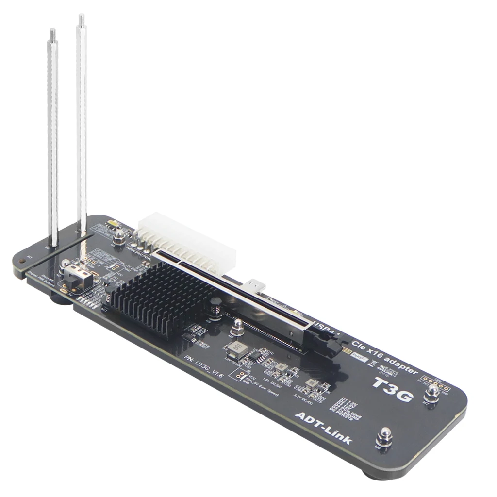 UT3G بطاقة الرسومات الخارجية USB4 إلى PCIe x16 eGPU محول PCIe4.0 X4 عرض النطاق الترددي ل Thunderbolt 3/4 لأجهزة الكمبيوتر المحمول NUC ITX STX