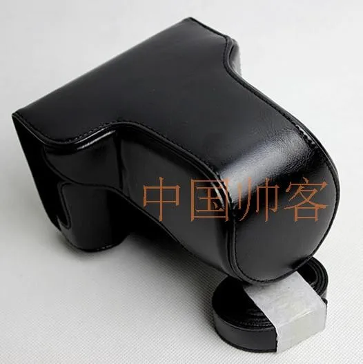 بو الجلود كاميرا حالة حقيبة قبضة حزام ل فوجي فيلم فوجي X-A7 X-A5 XA7 XA5 XM1 XA10 XA20 16-50 مللي متر 18-55 مللي متر عدسة