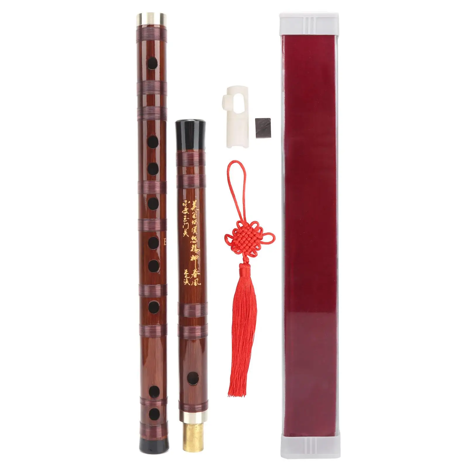 Professional Bamboo Dizi Flute E/G Key - Traditional Chinese Transversal Musical Instrument for Beginners