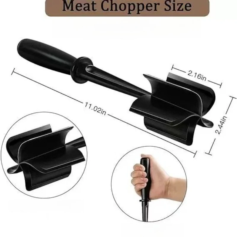 قطعة واحدة من مفرمة اللحم البلاستيكية المقاومة للحرارة، قطاعة لحم همبرغر يدوية، مفرمة لحم البقر لصياغة البرغر والديك الرومي والمزيد #5