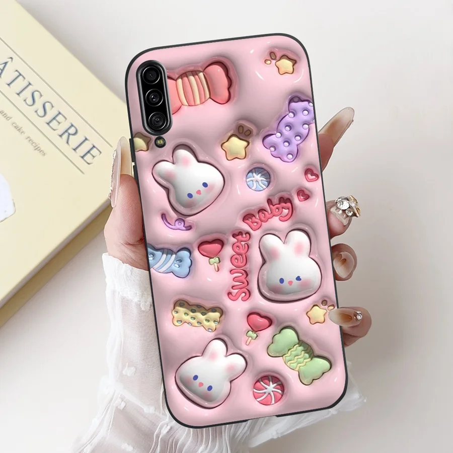 For Samsung Galaxy A09 5G Case SM-A908B Cover Cartoon Painted Soft Silicone Shells for Samsung A50 A50s A30 A30s A20 Phone Funda