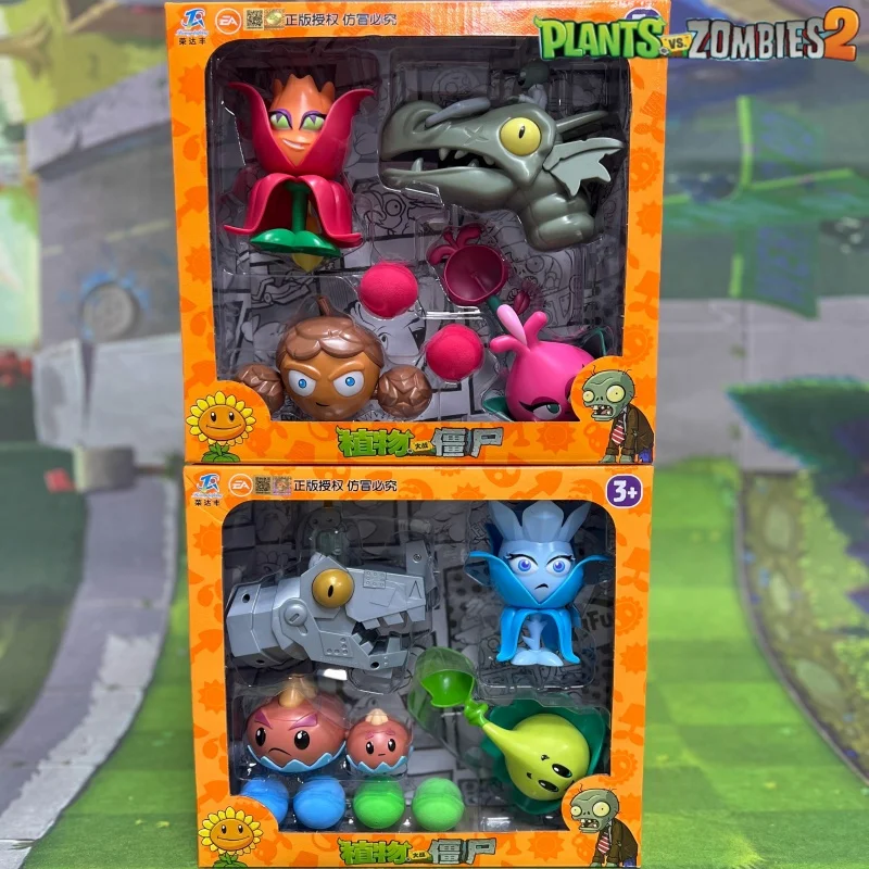 New Plants Vs. Zombies 2 Cartoon Zombot Dark Dragon Curling Corms Monotropa Game Scene Shooting Catapult Combat Boy Toys Gift