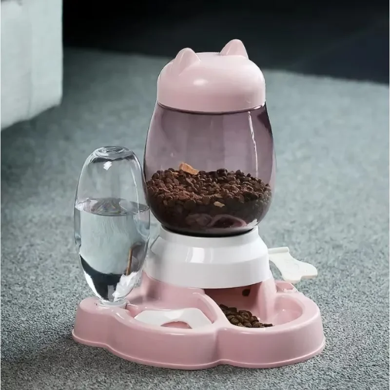 Pop 2.2L Food Storage 650ML Water Storage Pet Automatically Feeder Bowl 2 In 1 Dog And Cat Food Water Feeder