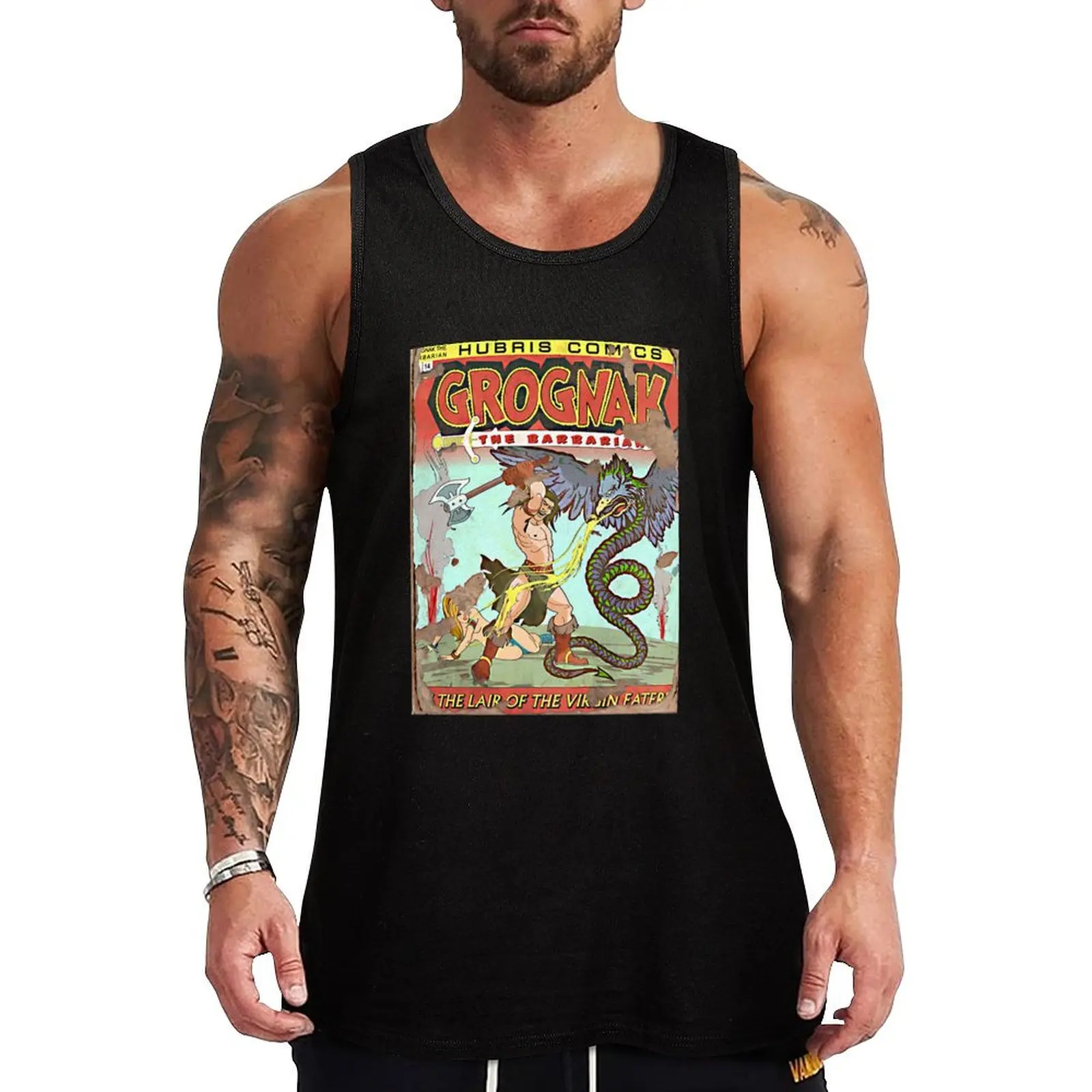 

33. Grognak (Issue 14) Tank Top Men's summer clothes 2025 Men's vest t-shirt gym man
