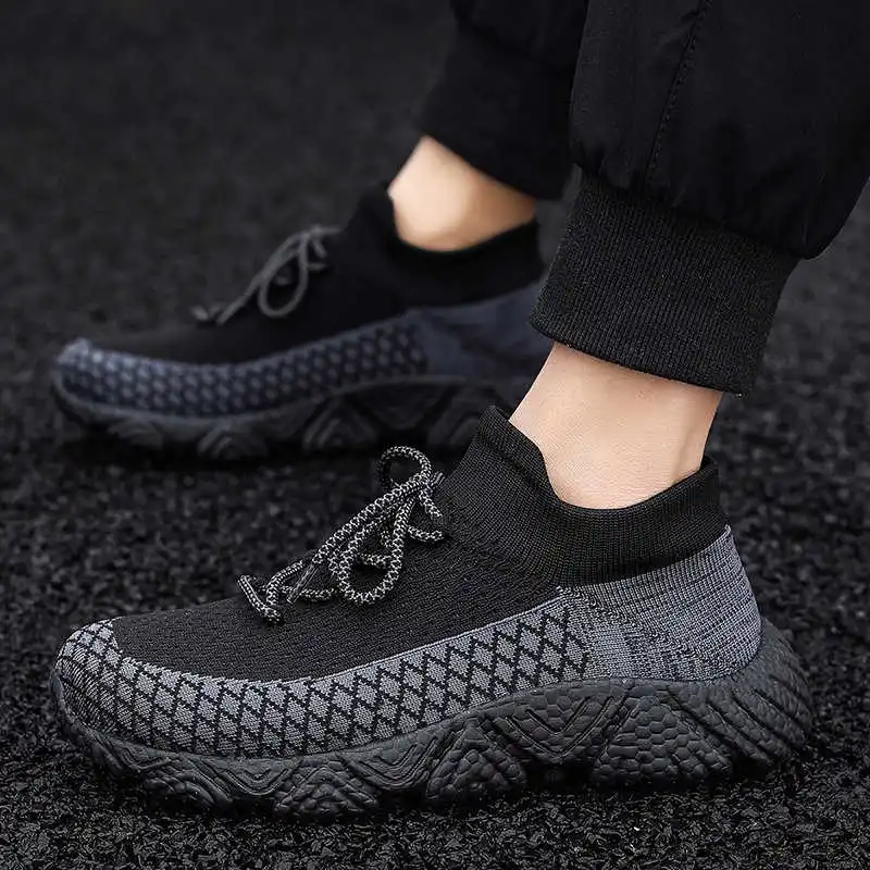 

With Lacing Thin Heel Functional Sneakers Skateboarding White Sport Shoes Boot For Men Genuine Brand High-end Teniis Runner