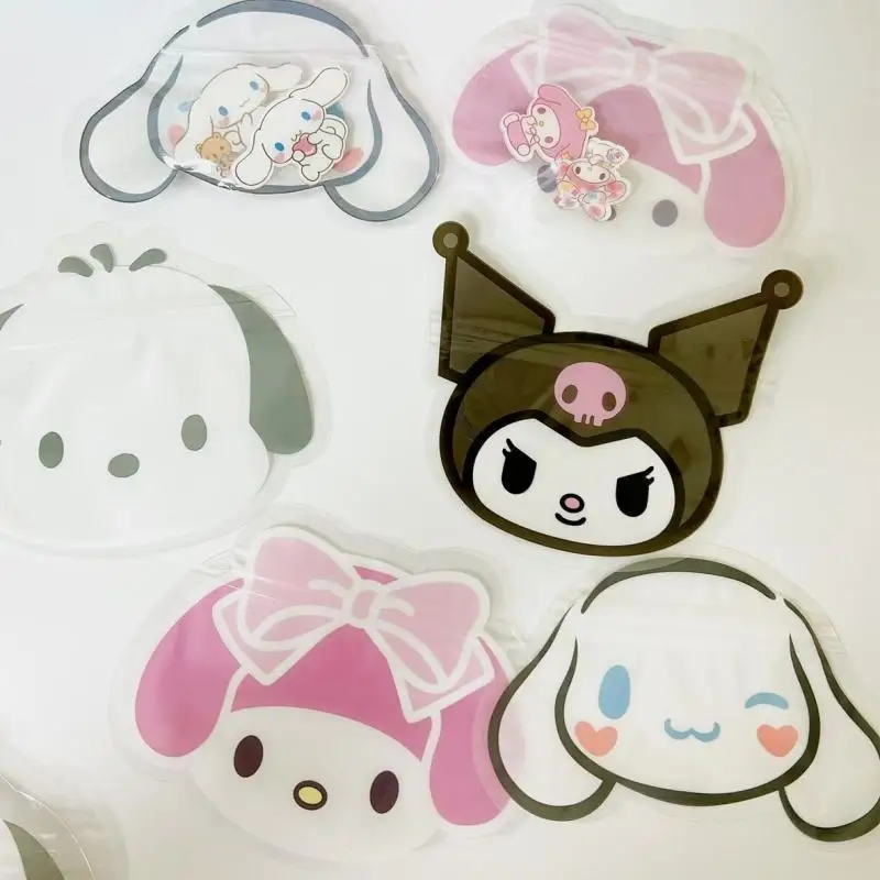 10Pcs Hello Kitty Kuromi Plastic Storage Bag Sanrioed Melody Pochacco Cartoon Student Ziplock Bag Anime Packaging Bag Cute Gift