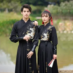 Oriental Chinese Traditional Hanfu Clothing Warrior Cosplay Costumes Ancient Tang Embroidery Suit Swordsman Gown Knight Outfits