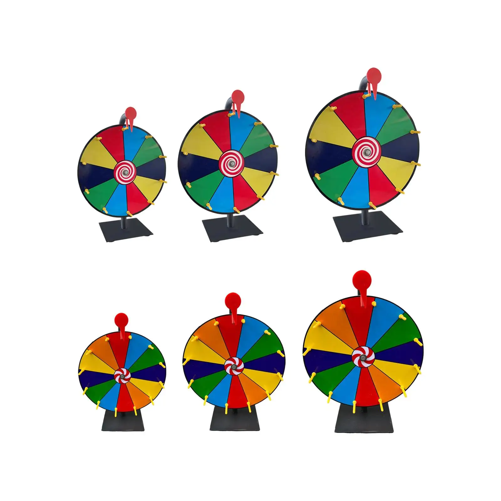 Rueda de premios de color de mesa de 24 pulgadas con trípode Rueda de premios de color de mesa de 24 pulgadas con trípode