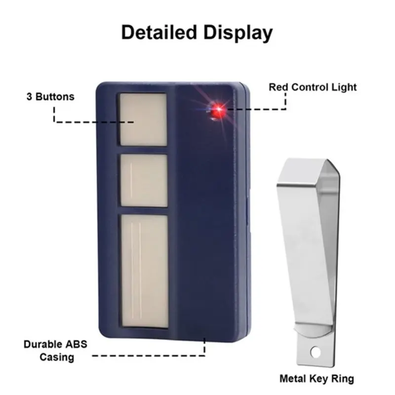 SQPP-For Chamberlain Liftmaster Motorlift 84335EML 84333E 94333E Compatible 433.92Mhz Mhz Radio Remote Control Garage Door Opene
