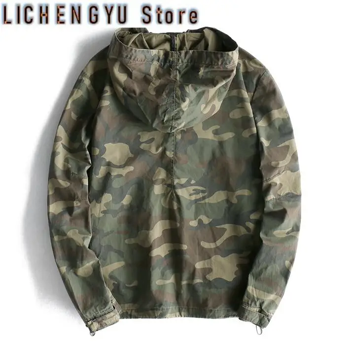 Autumn New Style M65 Improved Cargo Jacket Men's American Retro Japanese Fashion Multiple Pockets Charge Hooded Jacket