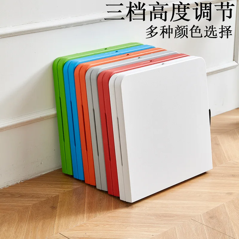 Folding table Height outdoor picnic Simple plastic Household simple portable study table Modern storage table and chairs