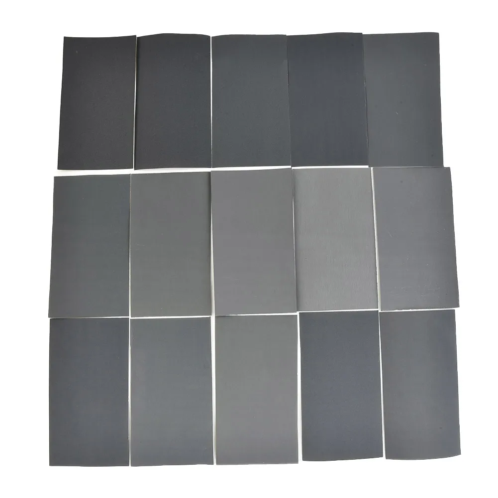 15pcs Sandpaper Set 400 600 3000 800 1000 1200 1500 2000 2500 Grit Sanding Paper Water/Dry Abrasive Sand Papers For Grinding