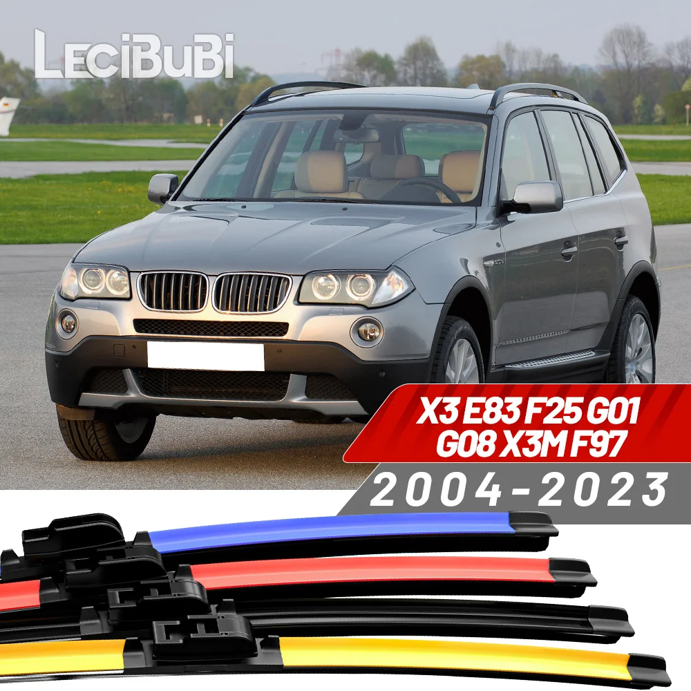 2 stücke Für BMW X3 E83 F25 G01 G08 X3M F97 2004-2023 2018 2019 2020 2021 2022 Frontscheibe Wischer Klingen Scheibenwischer