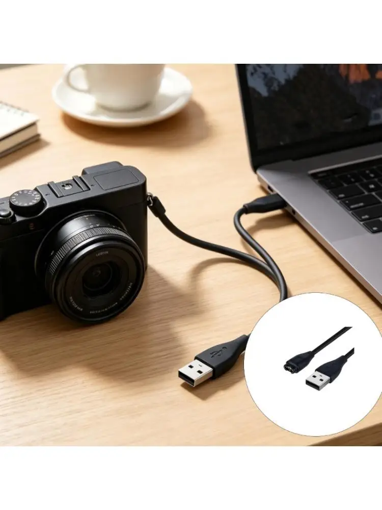 31BA Smartwatch Charging Cable 3.28ft, Black USB-A Replacement Watch Cord for Daily Desk, Bedside, or Travel Backup