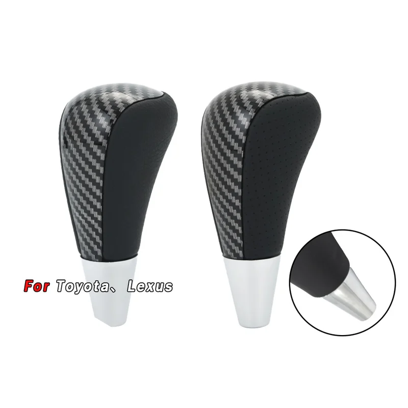 For Toyota 8mm thread universal shift hand ball carbon fiber shift head suitable for Camry RAV4 gear lever