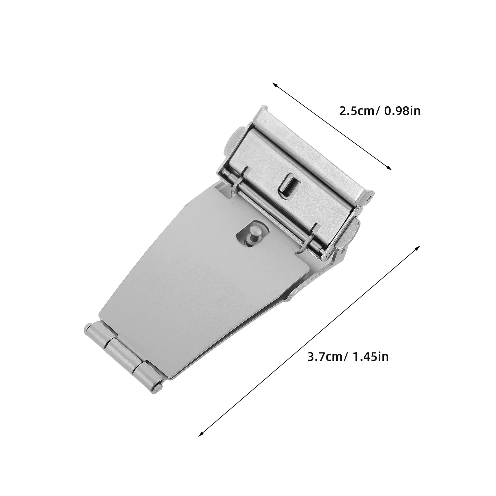 الفولاذ المقاوم للصدأ فراشة المشبك مشبك زر ضغط مزدوج للرجال النساء دائم استبدال أجزاء الساعة مشبك الصلب ووتش #3