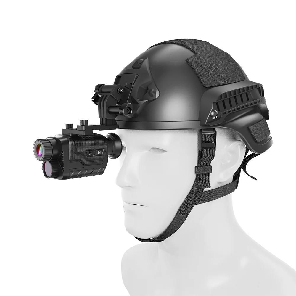 Single tube head mounted night vision device helmet digital night high definition infrared telescope outdoor night vision goggle