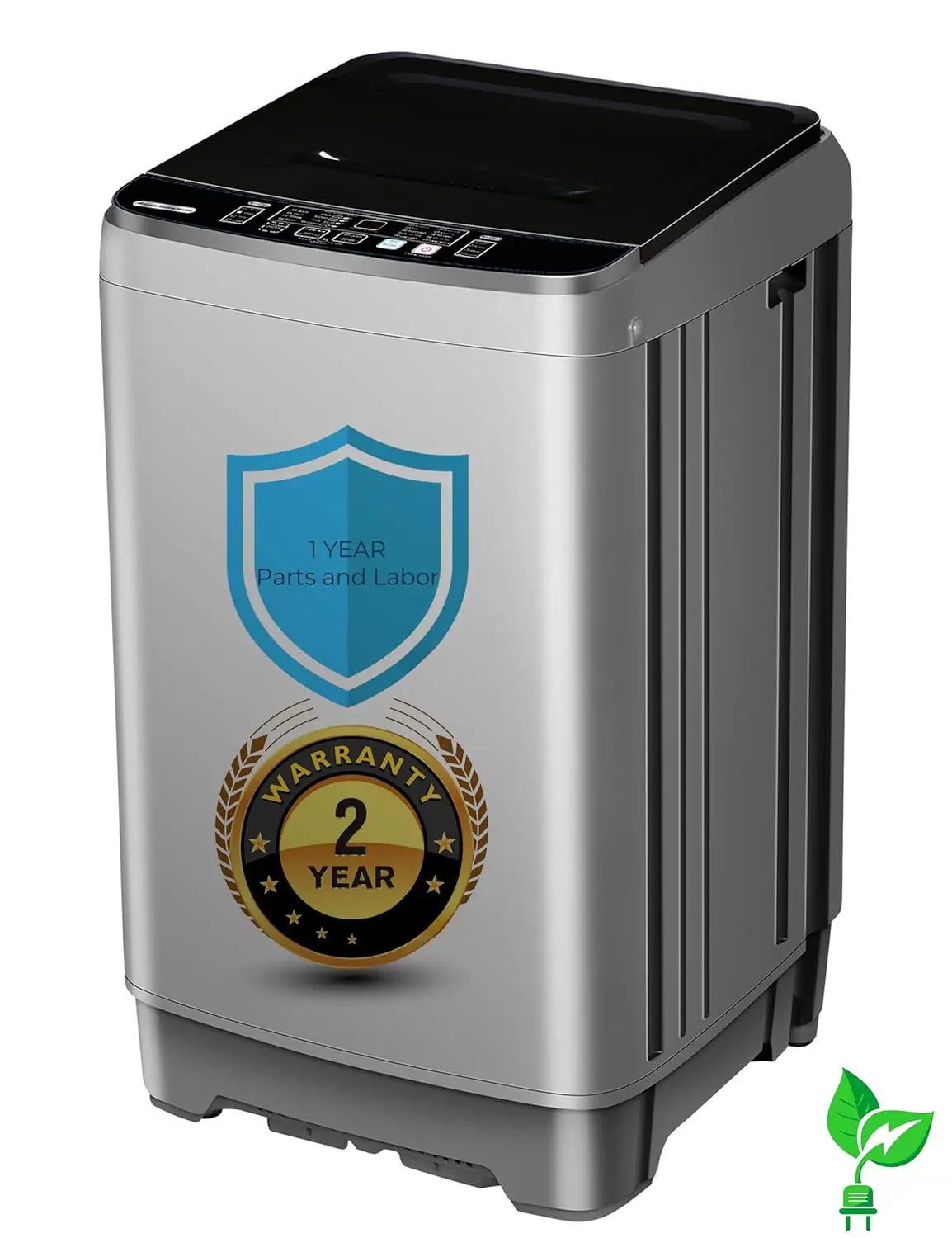 

Портативная стиральная машина — компактная, 2,0 куб. фута, полностью автоматическая, с верхней загрузкой, экономит место, идеально подходит для, индивидуальная настройка