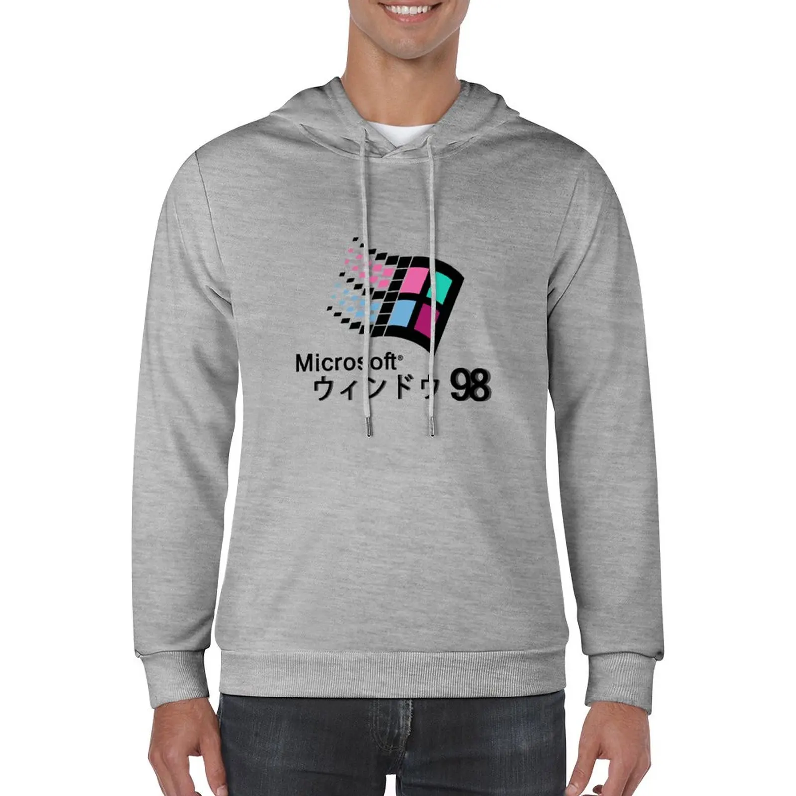 

New Microsoft Windows 98 Vaporwave Hoodie korean clothes men's clothes men clothing men hoodie