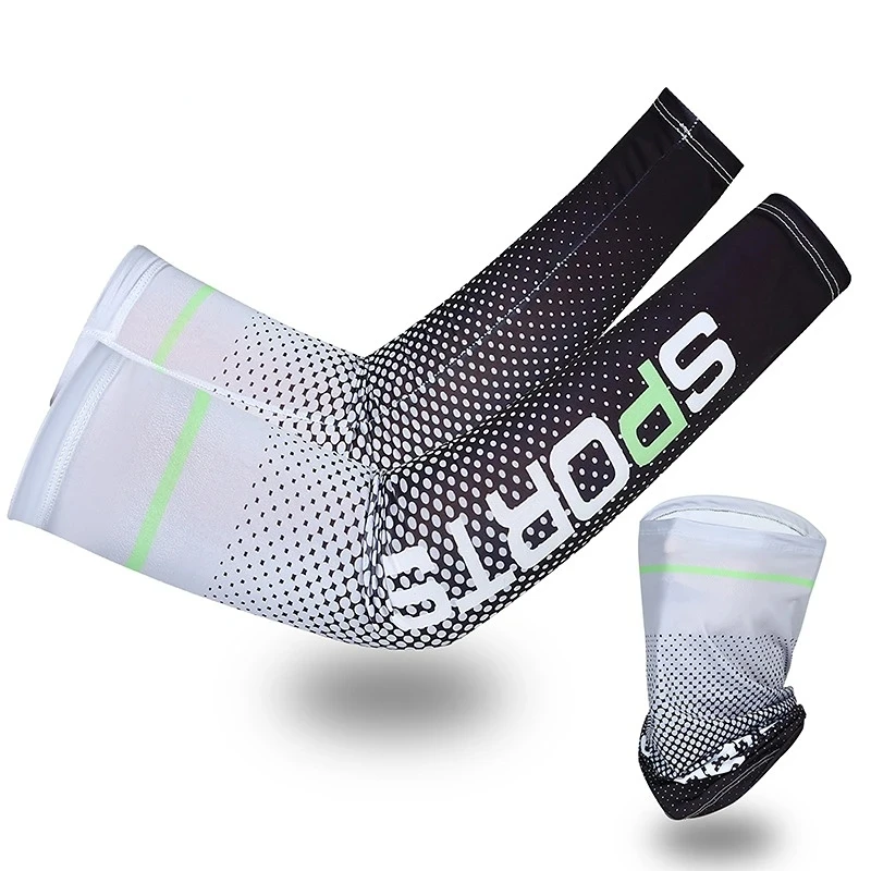 Ice Silk Sunscreen Mask For Men Women Outdoor Cycling Face Cover Solid Color Neck Wrap UV Protection Ear Bandana Scarf Summer view 3