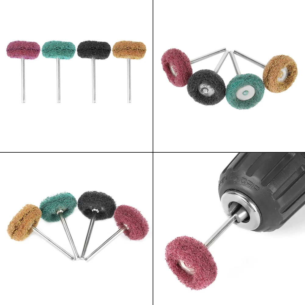 40 stuks polijstmop schurende slijpschijf polijstpadborstel voor roterend gereedschap