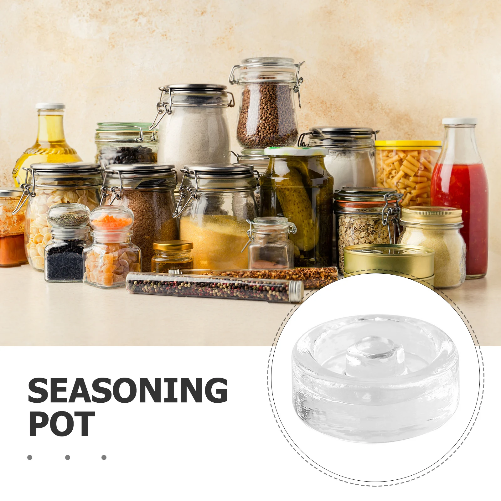 2 قطعة غطاء زجاجي للتخمير قسط عملي سهل قبضة مخلل جرة التخمير الوزن الزجاج الأوزان غطاء