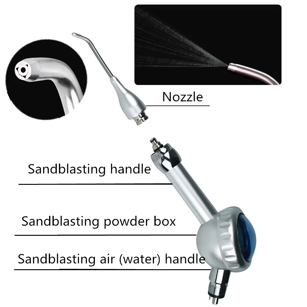 Dental Air Prophy Handpiece Unit Spray Polisher AirJet 1S Scaling Sandblasting Teeth Whitening Polishing Tools