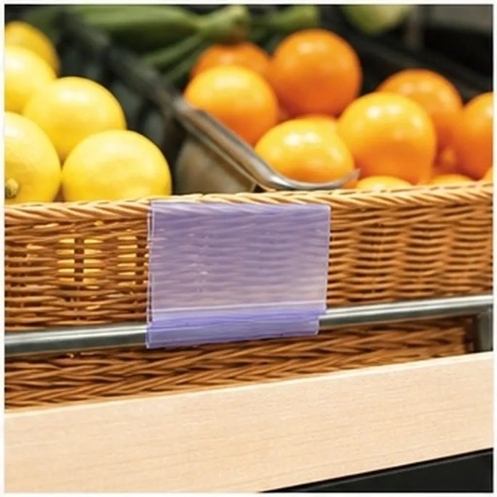 30Pcs Price Tags Transparent Premium Plastic Clear Label for Supermarket Mall Shop Store Retail Use Plastic Price Tag