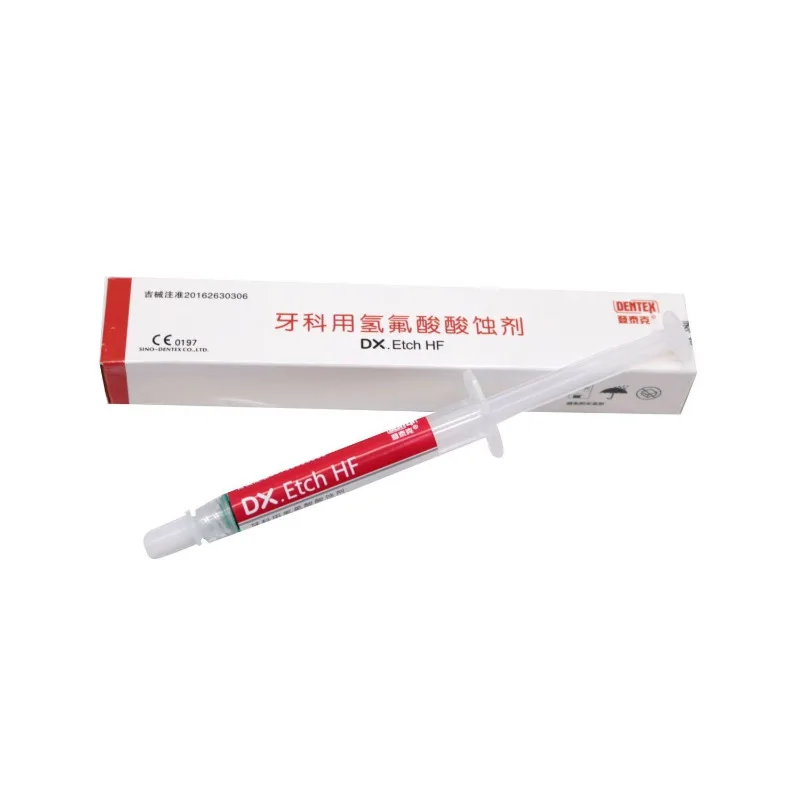 

Dentistry Hydrofluoric Acid Acid Etchant 2.5g/Pcs for Oral Cavity Bond Nursing Repair Material Tools Lab