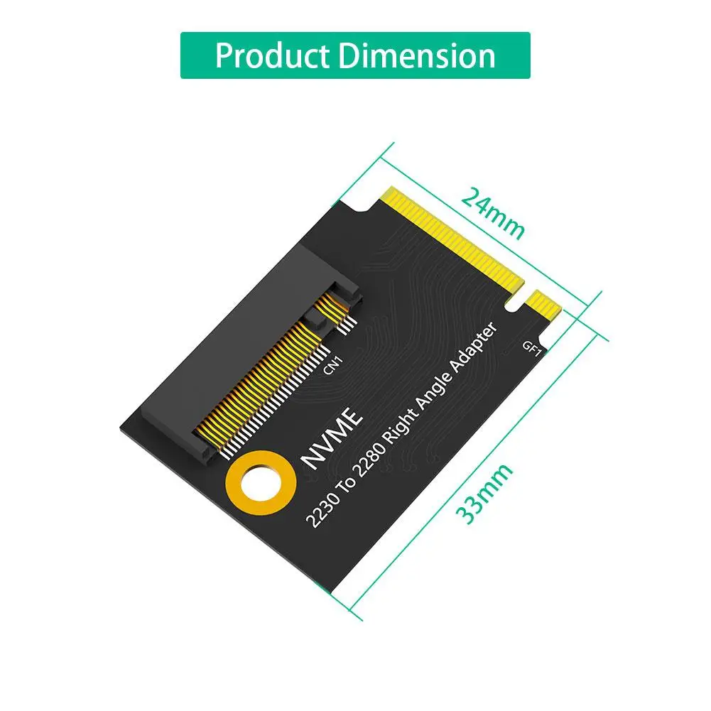 PCIE 0, 75 m2 Transfer Board 90 Grad Transfer karte SSD Adapter für Asus Rog Ally SSD Speicher karte Adapter Konverter Transfer W6B5