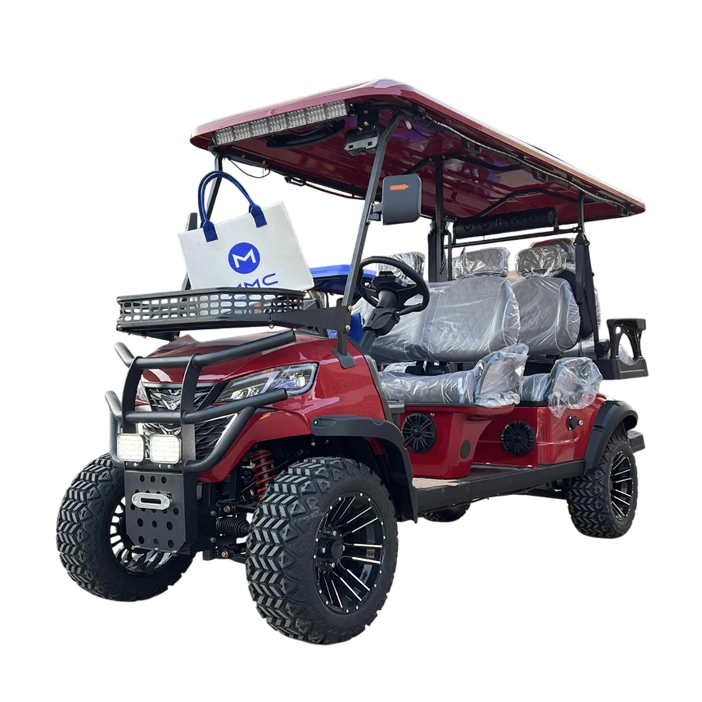 

2025 New Gas Power Golf Buggies 2 4 6 seater 300CC 350CC Lifted Off Road Hunting Black Golf Electric Cart