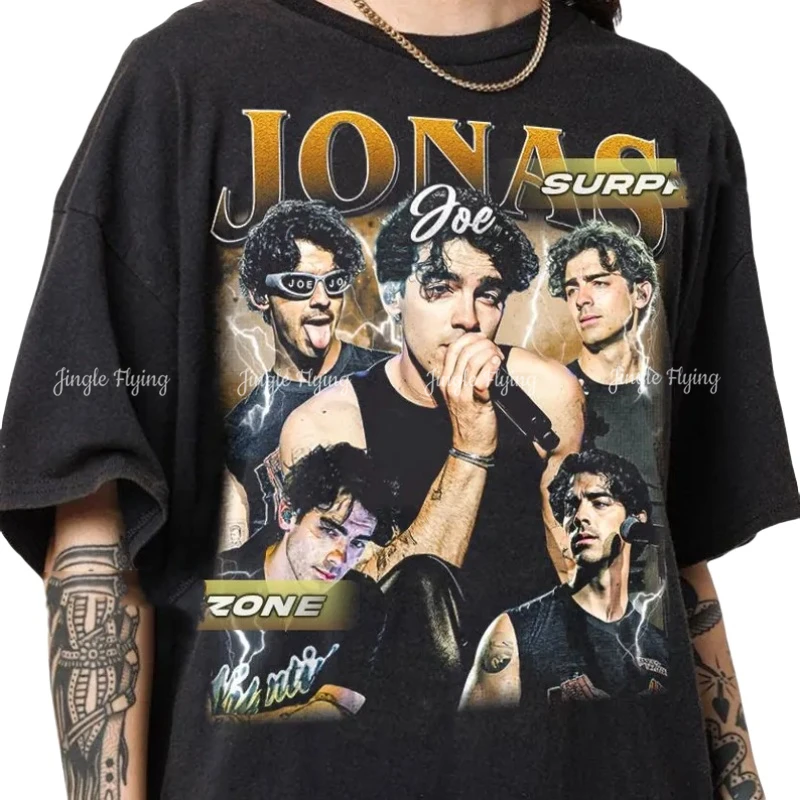 Joe Jonas Unisex Soft style Vintage Shirt Geschenk für Frau und Mann T-Shirt